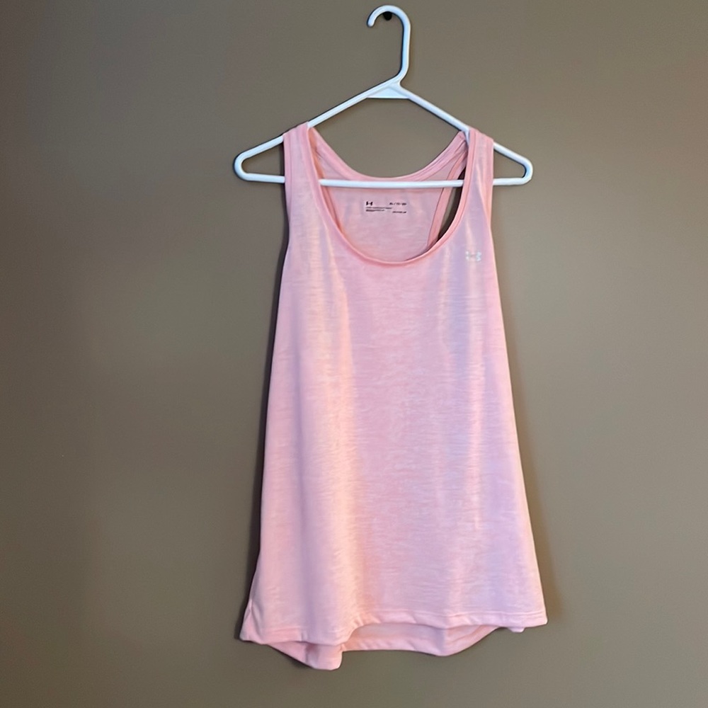 Under Armour loose fit HEATGEAR tank - peach